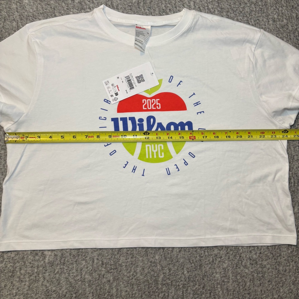 Wilson Women’s US Open 2025 Crop Top T-Shirt New with Tag XL - Picture 8 of 9